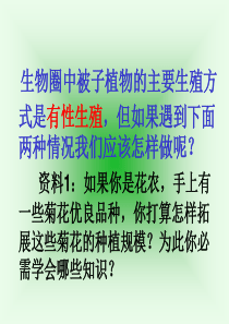 植物的无性生殖--应用