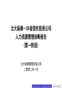 人力资源管理诊断报告