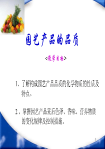 1.1园艺产品的品质