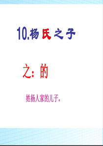杨氏之子ppt