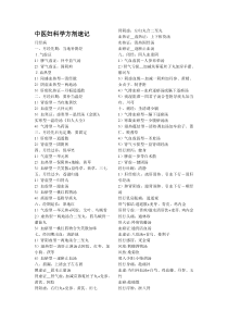 中医妇科学证型方剂速记