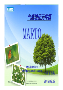 MARTO气液增压元件培训课程
