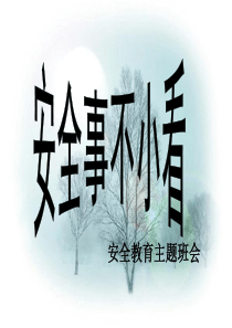 校园安全事故预防主题班会-ppt课件
