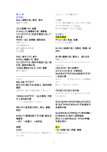 新标准日本语中级单词语法详解第14课