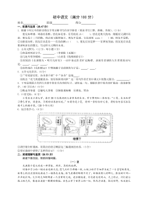 初中语文试卷-精品