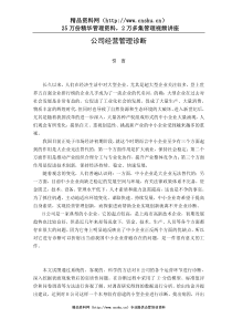 公司经营管理诊断（DOC38页）