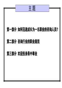 咨询业的行为规范(1)
