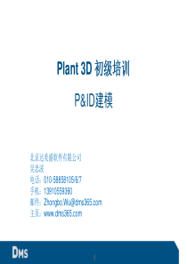 cad plant 3d -P&ID教学模型的建立