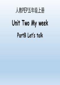 人教PEP五年级英语上册-Unit2-B-Let’s-talk公开课课件