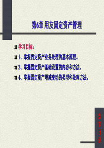 第6章 用友固定资产管理
