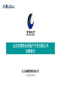 北大纵横—北京世博伟业房地产世博伟业诊断合集0422－林卫民