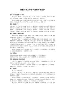 2019年新教材高一语文背诵篇目下载_doc可编辑