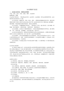 运动与健康促进期末考试答案