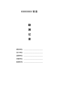 现场勘查记录表