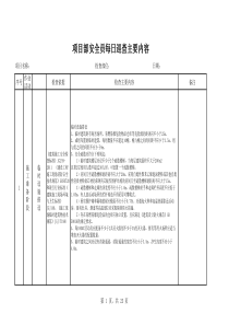 安全员每日巡查内容