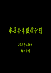水果全年促销计划