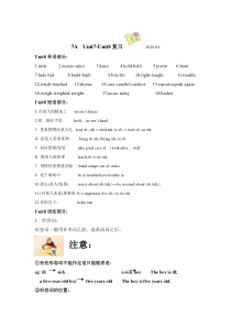 牛津译林版英语七年级上册7-8单元复习