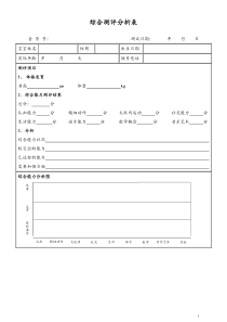 早教机构综合测评表