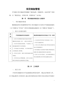 项目储备管理