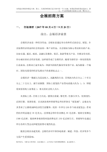 【精品】会展招商方案