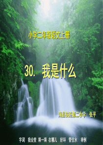 小学二年级语文 上册我是什么