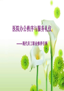 医院礼仪与办公秩序