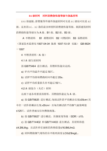 B1级材料  材料的燃烧性能等级与保温材料