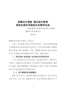 2013年年终汇报材料