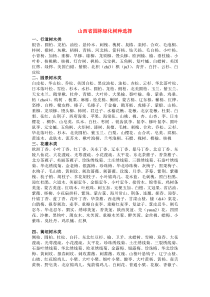 山西省景观常用树种