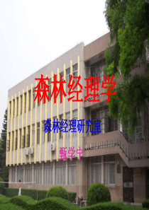 森林经理学课件