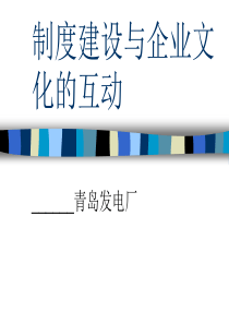 制度建设与企业文化的互动(1)