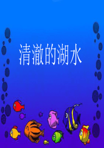 27《清澈的湖水》ppt