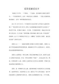 爱国爱疆爱家乡