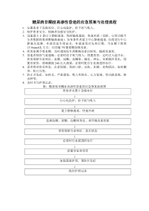 糖尿病非酮症高渗性昏迷的应急预案与处理流程