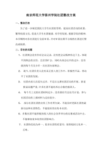 社团整改方案
