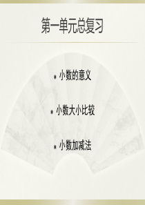 北师大版四年级下册第一单元总结