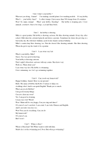 五年级上册英语课文