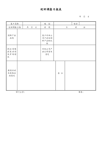 [工厂]巡回调查日报表