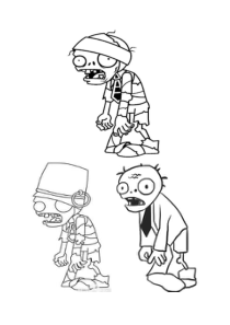 植物大战僵尸涂色画