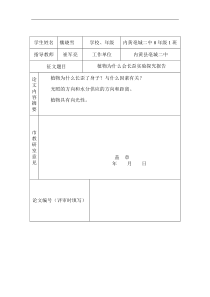 植物为什么会长歪实验探究报告