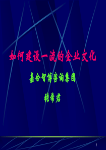 如何建设_流的企业文化（PPT52页)