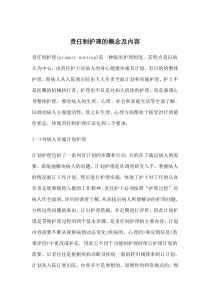 责任制护理的概念及内容