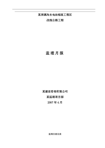 某建设咨询有限公司监理月报(doc19)(1)
