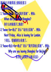 人教版新目标八年级上册英语语法总结大全