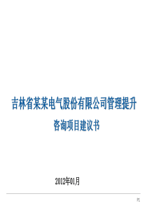 某某公司管理咨询项目建议书