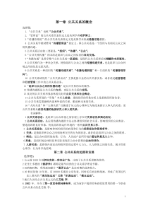 公共关系复习资料-自考专科
