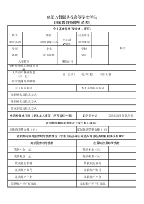 应征入伍服兵役高等学校学生国家教育资助申请表I