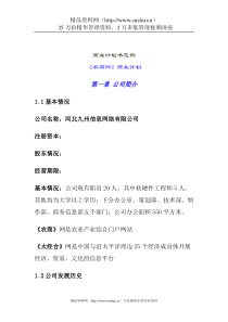 某着名咨询公司-河北九州-商业计划书