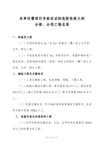 需进行专家论证的危险性较大的分部、分项工程清单_doc下载