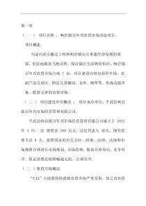 农贸市场改造项目申请报告_doc下载